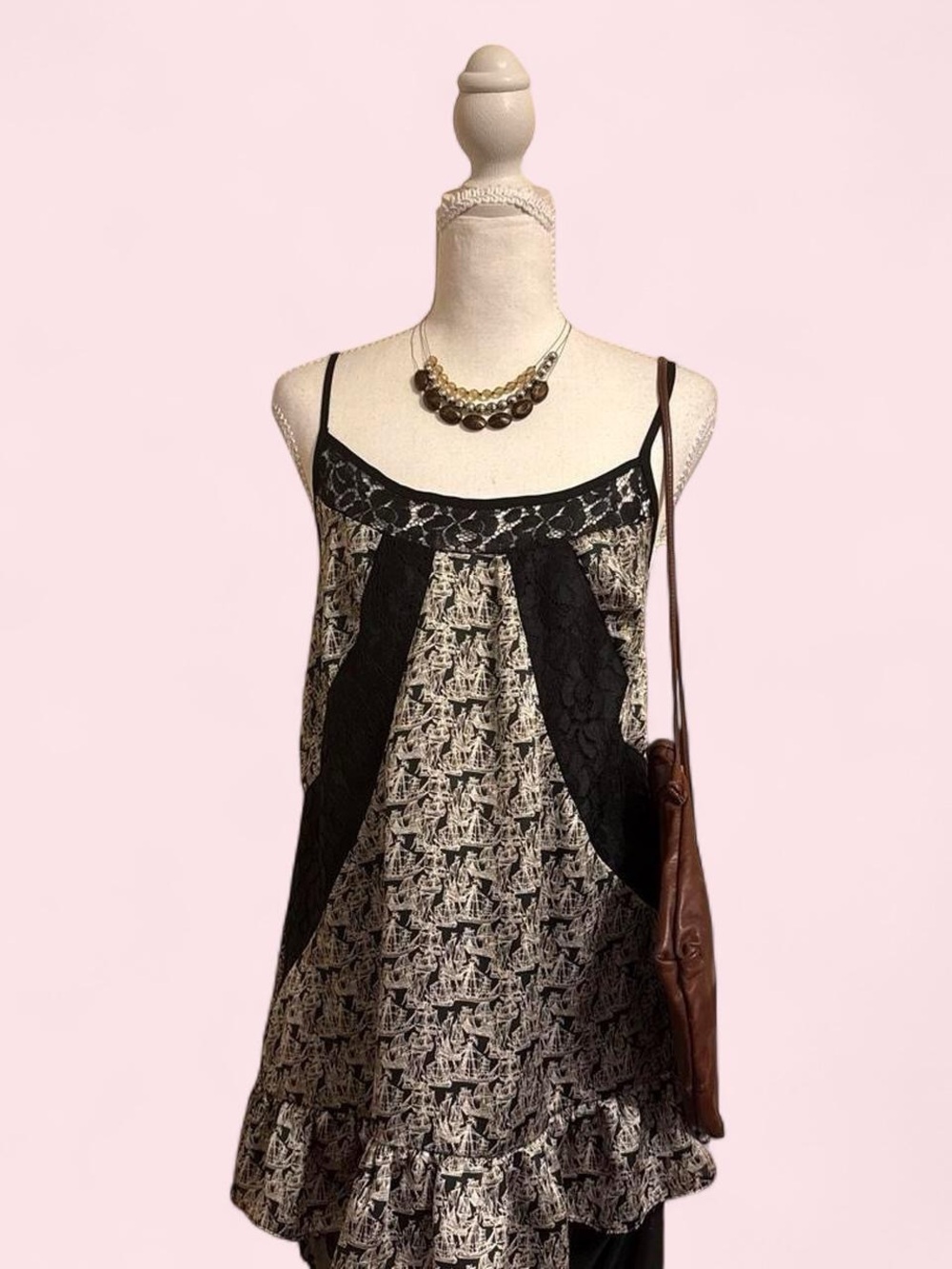 Vintage Sailboat Silk Camisole